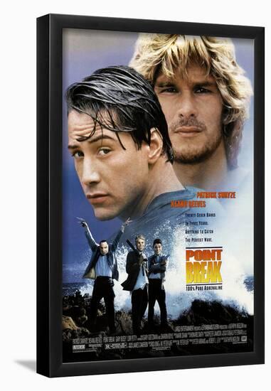 POINT BREAK [1991], directed by KATHRYN BIGELOW.-null-Framed Poster