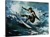 Point Break-Sydney Edmunds-Stretched Canvas