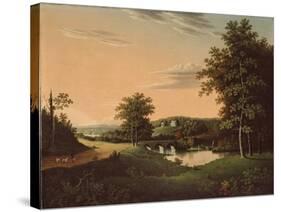 Point Breeze, the Estate of Joseph-Napoléon Bonaparte at Bordentown, New Jersey, 1817-20-Charles B. Lawrence-Stretched Canvas