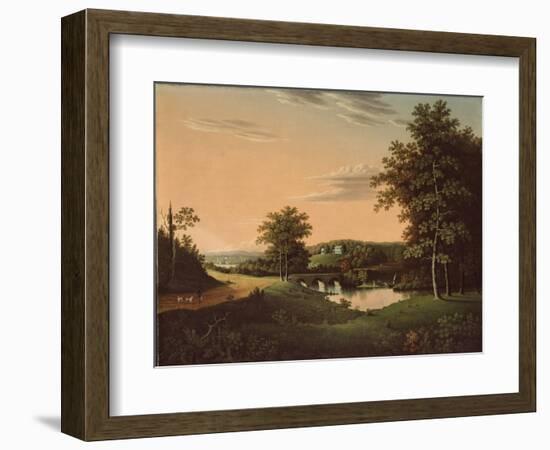 Point Breeze, the Estate of Joseph-Napoléon Bonaparte at Bordentown, New Jersey, 1817-20-Charles B. Lawrence-Framed Giclee Print