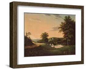 Point Breeze, the Estate of Joseph-Napoléon Bonaparte at Bordentown, New Jersey, 1817-20-Charles B. Lawrence-Framed Giclee Print