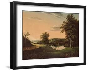 Point Breeze, the Estate of Joseph-Napoléon Bonaparte at Bordentown, New Jersey, 1817-20-Charles B. Lawrence-Framed Giclee Print