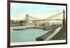 Point Bridge and Coal Boats, Pittsburgh, Pennsylvania-null-Framed Art Print