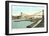 Point Bridge and Coal Boats, Pittsburgh, Pennsylvania-null-Framed Art Print