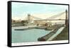 Point Bridge and Coal Boats, Pittsburgh, Pennsylvania-null-Framed Stretched Canvas