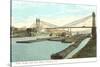 Point Bridge and Coal Boats, Pittsburgh, Pennsylvania-null-Stretched Canvas