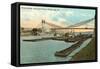 Point Bridge, Coal Fleet, Pittsburgh, Pennsylvania-null-Framed Stretched Canvas