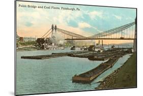 Point Bridge, Coal Fleet, Pittsburgh, Pennsylvania-null-Mounted Art Print