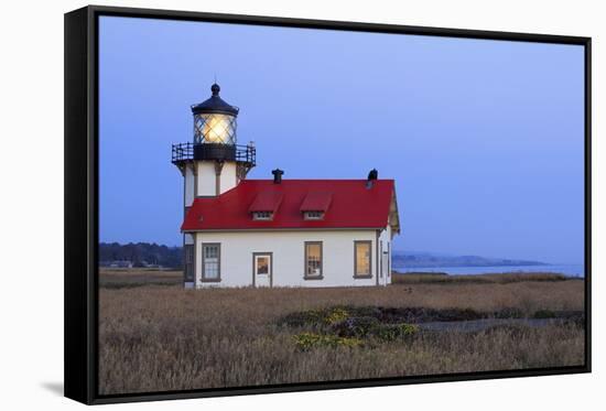 Point Cabrillo Lighthouse, Mendocino County, California, United States of America, North America-Richard Cummins-Framed Stretched Canvas