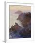 Point De Rochers, Port-Goulphar-Claude Monet-Framed Giclee Print