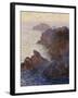 Point De Rochers, Port-Goulphar-Claude Monet-Framed Giclee Print