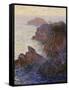 Point De Rochers, Port-Goulphar-Claude Monet-Framed Stretched Canvas