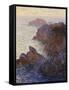 Point De Rochers, Port-Goulphar-Claude Monet-Framed Stretched Canvas