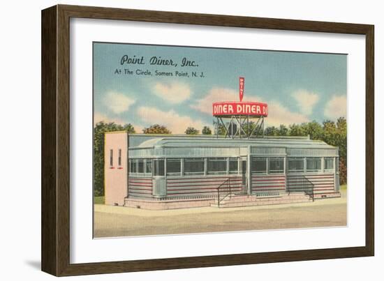 Point Diner, Somers Point, New Jersey-null-Framed Art Print