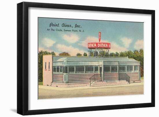 Point Diner, Somers Point, New Jersey-null-Framed Art Print