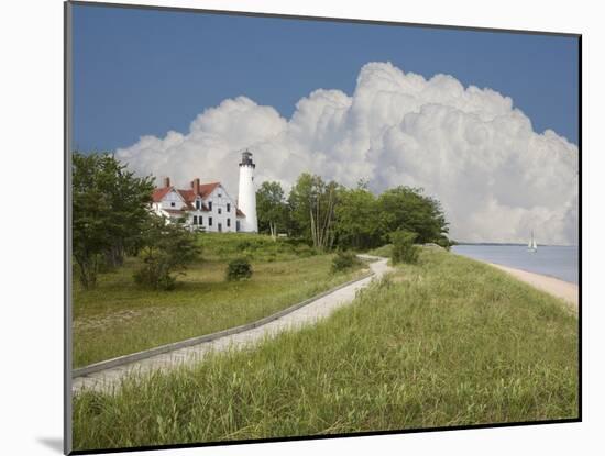 Point Iroquois Lighthouse, Bay Mills, Michigan ‘08-Monte Nagler-Mounted Photographic Print