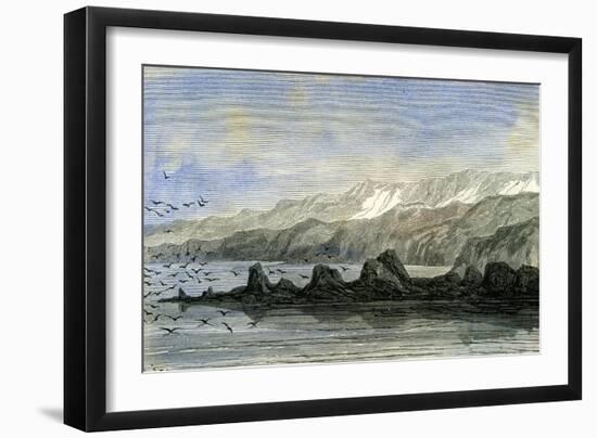 Point Islay 1869 Peru-null-Framed Giclee Print