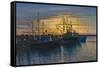 Point Judith Harbor Sunset-Bruce Dumas-Framed Stretched Canvas