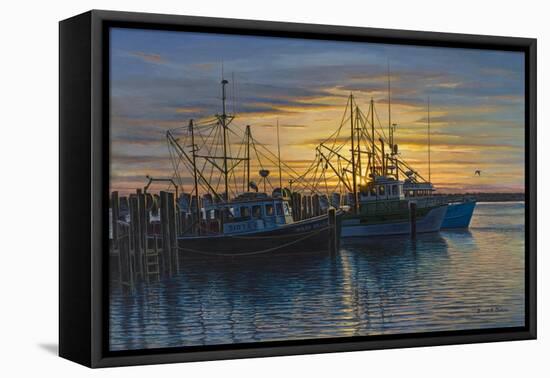 Point Judith Harbor Sunset-Bruce Dumas-Framed Stretched Canvas