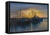 Point Judith Harbor Sunset-Bruce Dumas-Framed Stretched Canvas