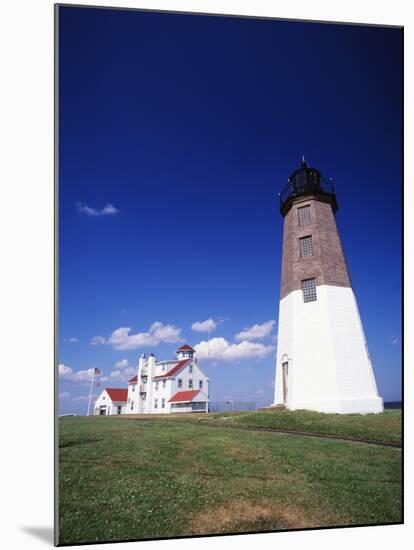 Point Judith Lighthouse, Rhode Island, USA-Walter Bibikow-Mounted Photographic Print