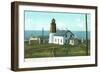Point Judith Lighthouse, Rhode Island-null-Framed Art Print