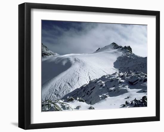 Point Lenana and Lewis Glacier, from Top Hut, Mount Kenya, UNESCO World Heritage Site, Kenya-Jack Jackson-Framed Photographic Print