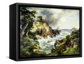 Point Lobos, Monterey, California-Thomas Moran-Framed Stretched Canvas