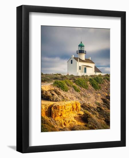 Point Loma Lighthouse in Cabrillo National Park, San Diego-sborisov-Framed Photographic Print