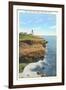 Point Loma Lighthouse, San Diego, California-null-Framed Art Print