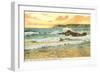 Point Loma Surf, San Diego, California-null-Framed Art Print