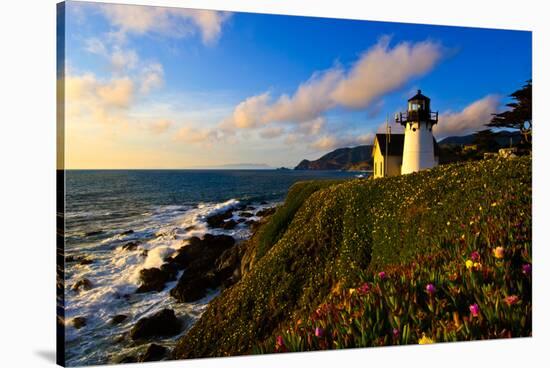 Point Montara Lighthouse at coast, Montara, San Mateo County, California, USA-null-Stretched Canvas