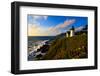 Point Montara Lighthouse at coast, Montara, San Mateo County, California, USA-null-Framed Photographic Print