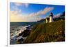 Point Montara Lighthouse at coast, Montara, San Mateo County, California, USA-null-Framed Photographic Print