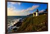 Point Montara Lighthouse at coast, Montara, San Mateo County, California, USA-null-Framed Photographic Print