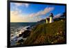 Point Montara Lighthouse at coast, Montara, San Mateo County, California, USA-null-Framed Photographic Print