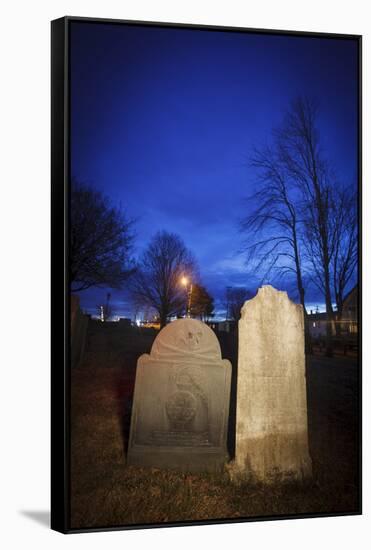 Point of Graves Burying Ground, Portsmouth, New Hampshire-Jerry & Marcy Monkman-Framed Stretched Canvas