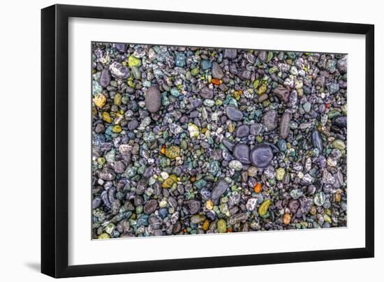 Point of the Arches, Washington, USA. Pebbles and rocks on the beach.-Stuart Westmorland-Framed Photographic Print