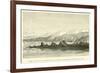 Point or Spit of Ilay, from the Sea, Looking East-North-East; Distance Four Miles-Édouard Riou-Framed Giclee Print