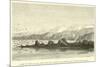 Point or Spit of Ilay, from the Sea, Looking East-North-East; Distance Four Miles-Édouard Riou-Mounted Giclee Print