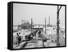 Point Oyster Houses, Biloxi, Miss.-null-Framed Stretched Canvas