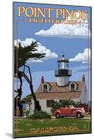 Point Pinos Lighthouse - Monterey, California-Lantern Press-Mounted Art Print