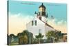 Point Pinos Lighthouse, Pacific Grove-null-Stretched Canvas