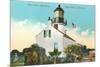 Point Pinos Lighthouse, Pacific Grove-null-Mounted Premium Giclee Print
