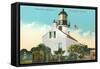 Point Pinos Lighthouse, Pacific Grove-null-Framed Stretched Canvas
