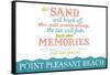 Point Pleasant Beach, New Jersey - Beach Memories Last Forever-Lantern Press-Framed Stretched Canvas