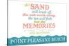 Point Pleasant Beach, New Jersey - Beach Memories Last Forever-Lantern Press-Stretched Canvas
