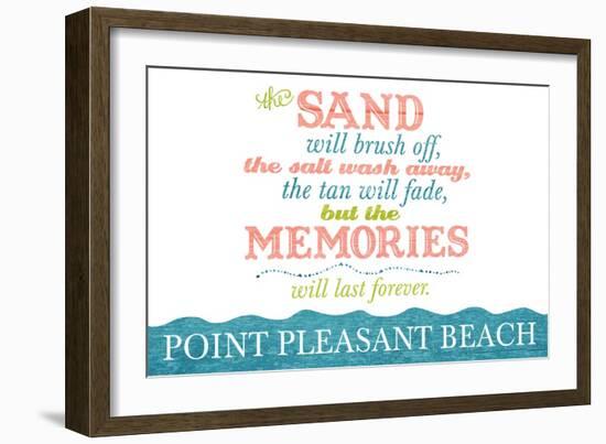 Point Pleasant Beach, New Jersey - Beach Memories Last Forever-Lantern Press-Framed Art Print