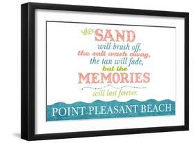 Point Pleasant Beach, New Jersey - Beach Memories Last Forever-Lantern Press-Framed Art Print