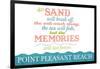 Point Pleasant Beach, New Jersey - Beach Memories Last Forever-Lantern Press-Framed Art Print